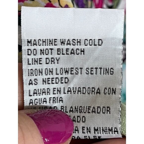 Madison Leigh Dress 16W Green Tank Midi Floral Shift Cottagecore Office Tropical - Picture 10 of 12